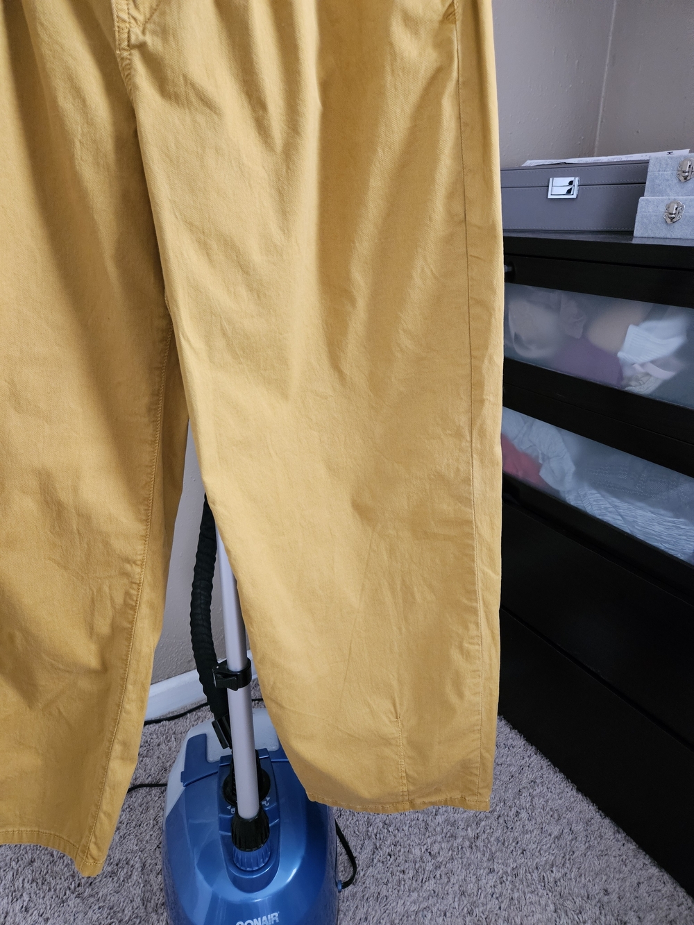 Pilcro Mustard Corduroy Button-Front Pants - Picture 5 of 10